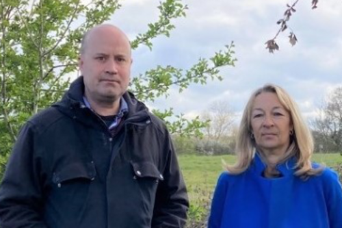 Councillors Rob Banks and Sarah Osborne