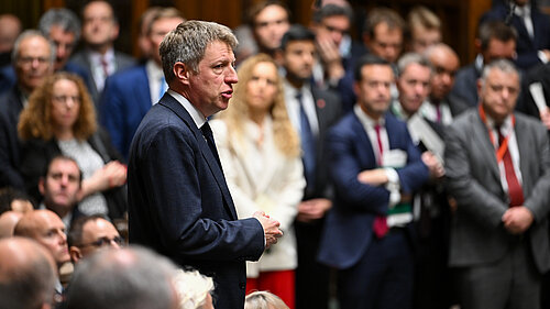 James MacCleary MP in Parliament