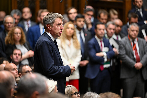 James MacCleary MP in Parliament