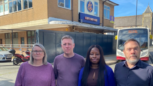L to R: Cllr Edwina Livesay, James MacCleary MP, Cllr Janet Baah, Cllr Kevin West 